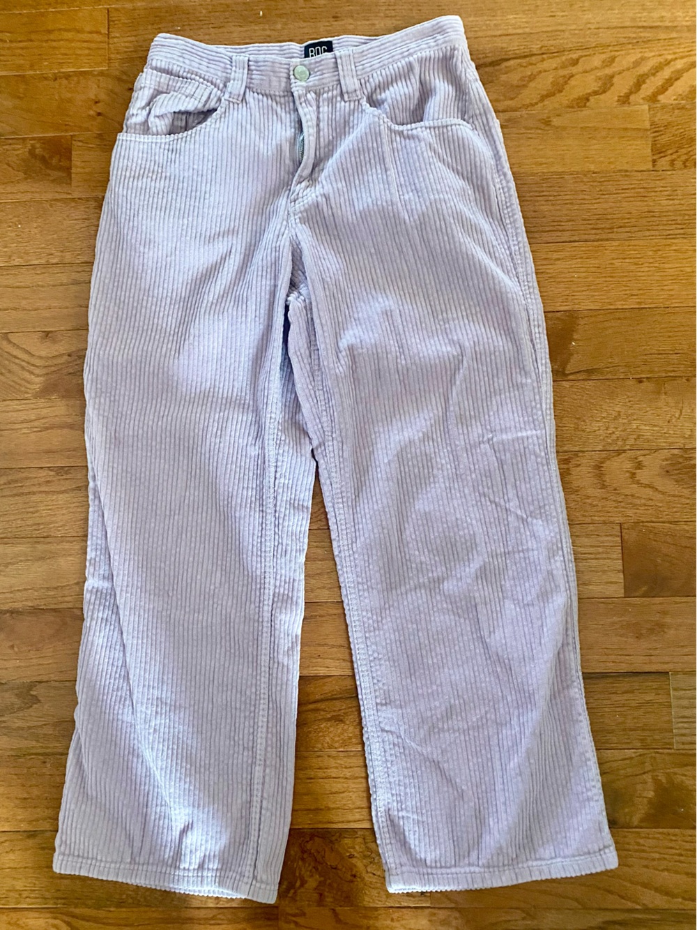 BDG Urban Outfitters Lilac Wide Leg Corduroy Pants Jeans Size 30